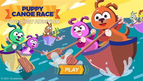 math games for grade 2|Canoe Puppies Addition .